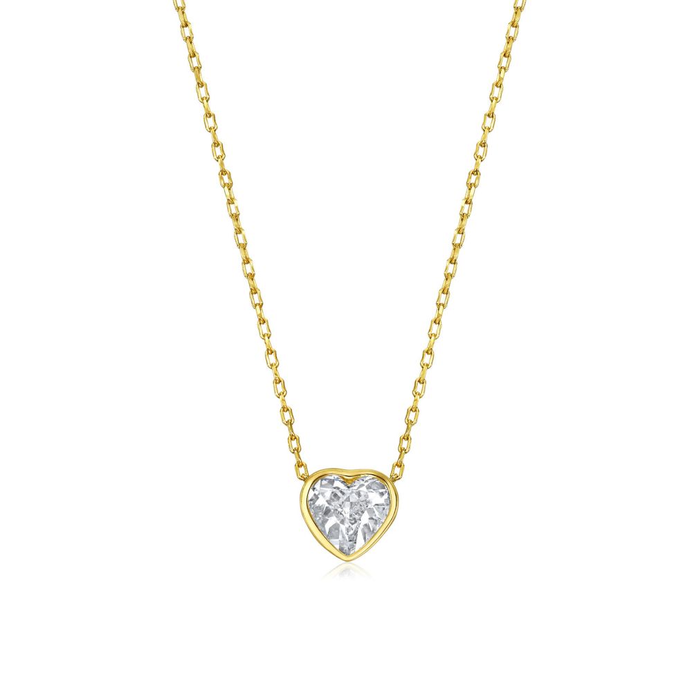 Women’s Gold Jewelry | 14k Yellow gold women's pendant - Ocean's Heart