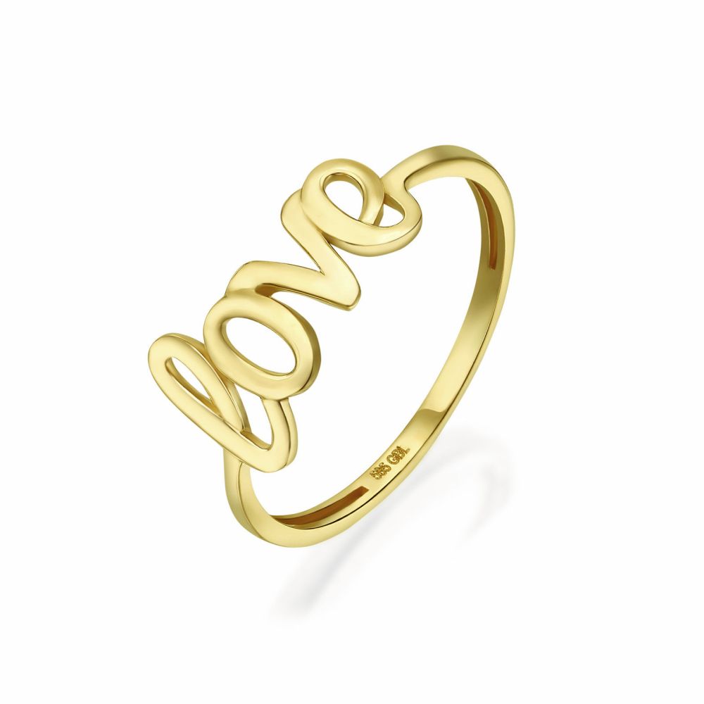Women’s Gold Jewelry | 14K Yellow Gold Rings - Love
