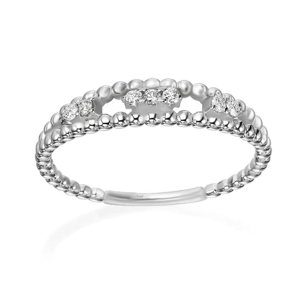 Diamond Jewelry | 14K White Gold Rings - Kylie