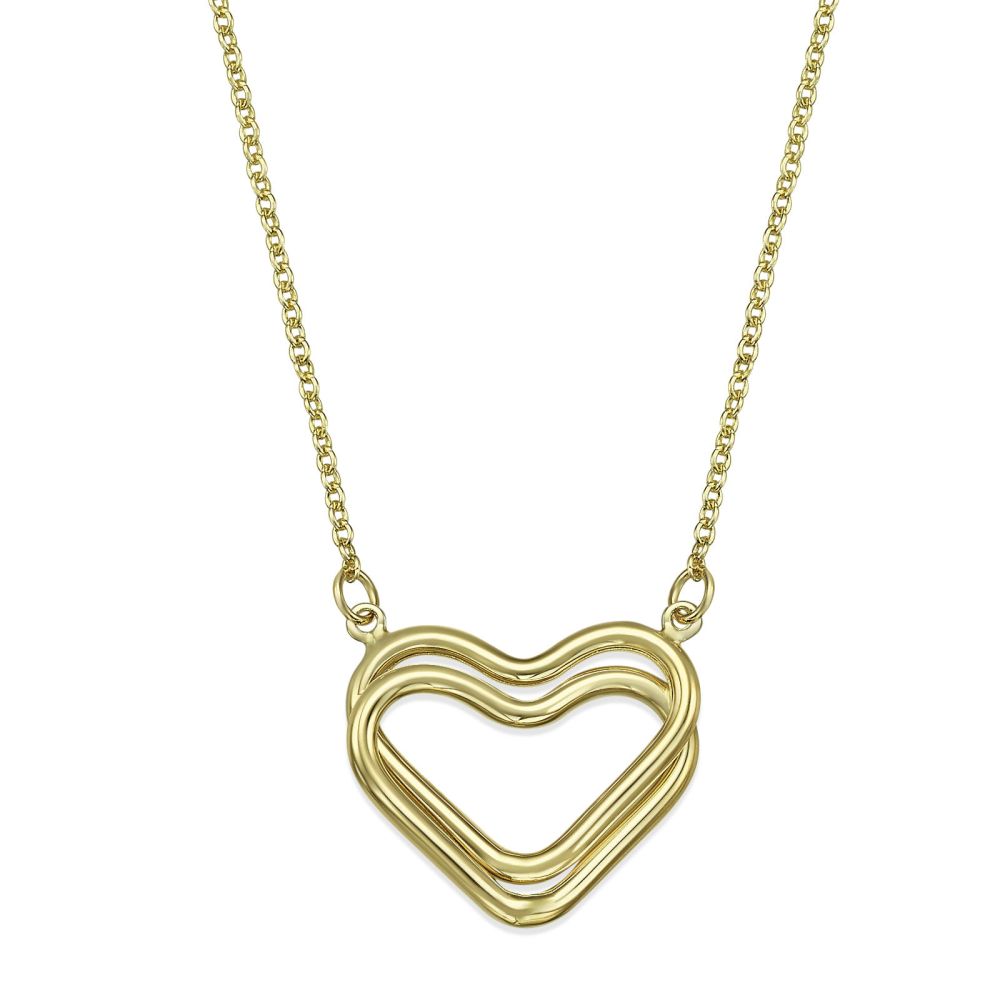 Women’s Gold Jewelry | 14k Yellow gold women's pendant  - Heart of Liana