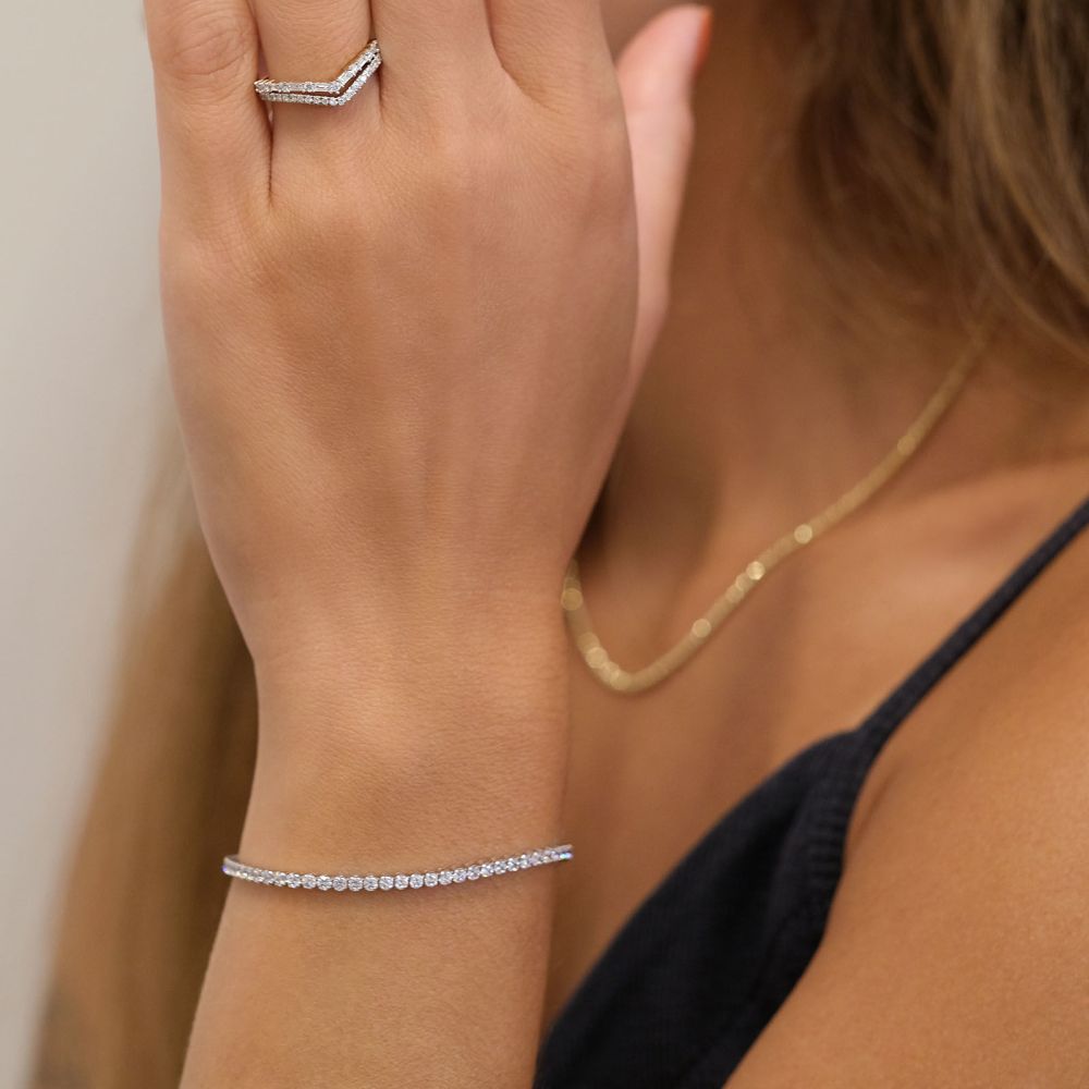 Women’s Gold Jewelry | 14K White  Gold Women's Bracelets - Denver