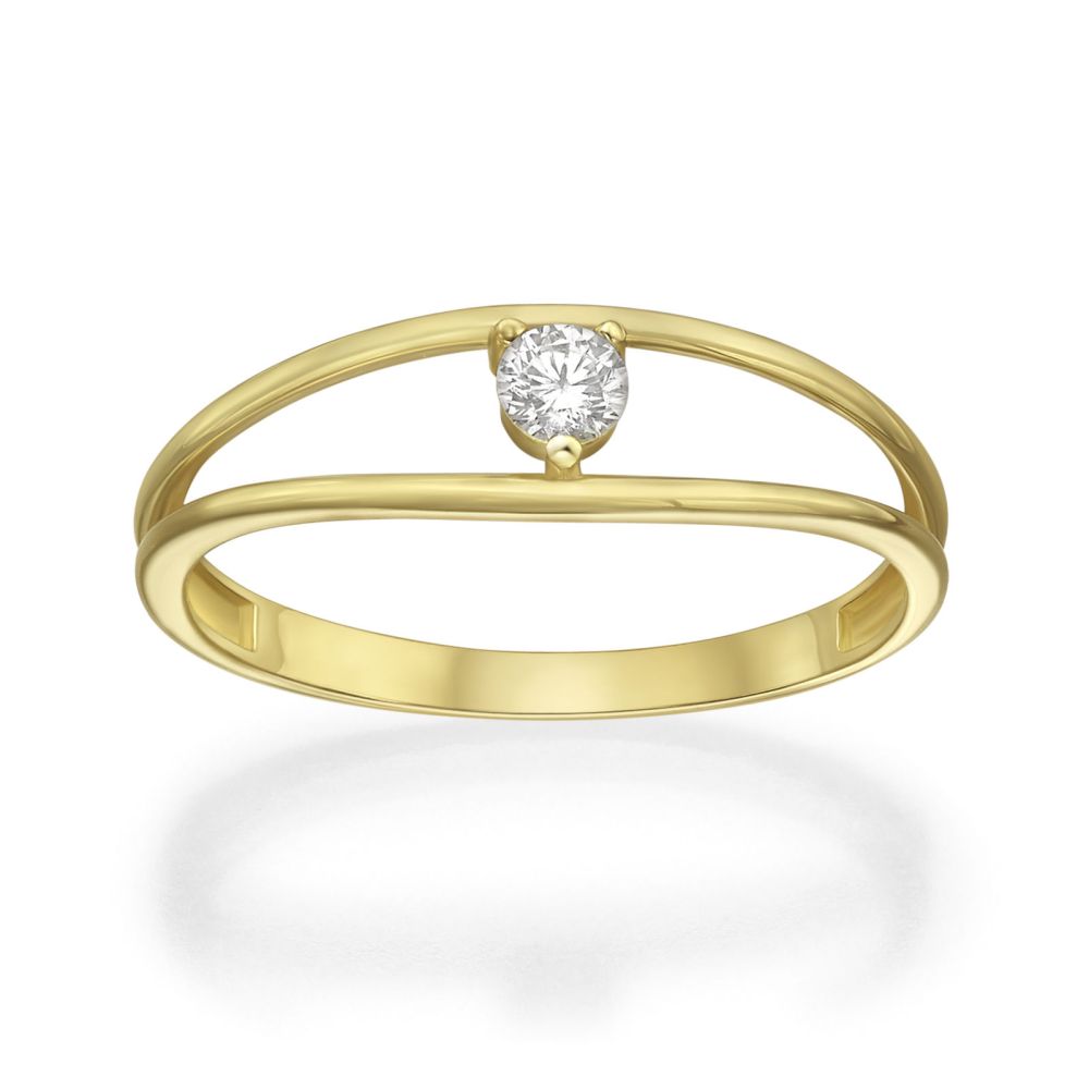 gold rings | 14K Yellow Gold Rings - Erin