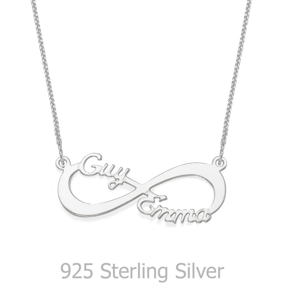 Personalized Necklaces | 928 Sterling Silver MOM Necklace - Infinity Love Necklace