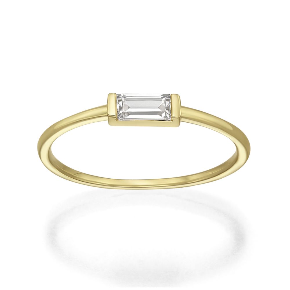 gold rings | 14K Yellow Gold Rings - Bright Lexi