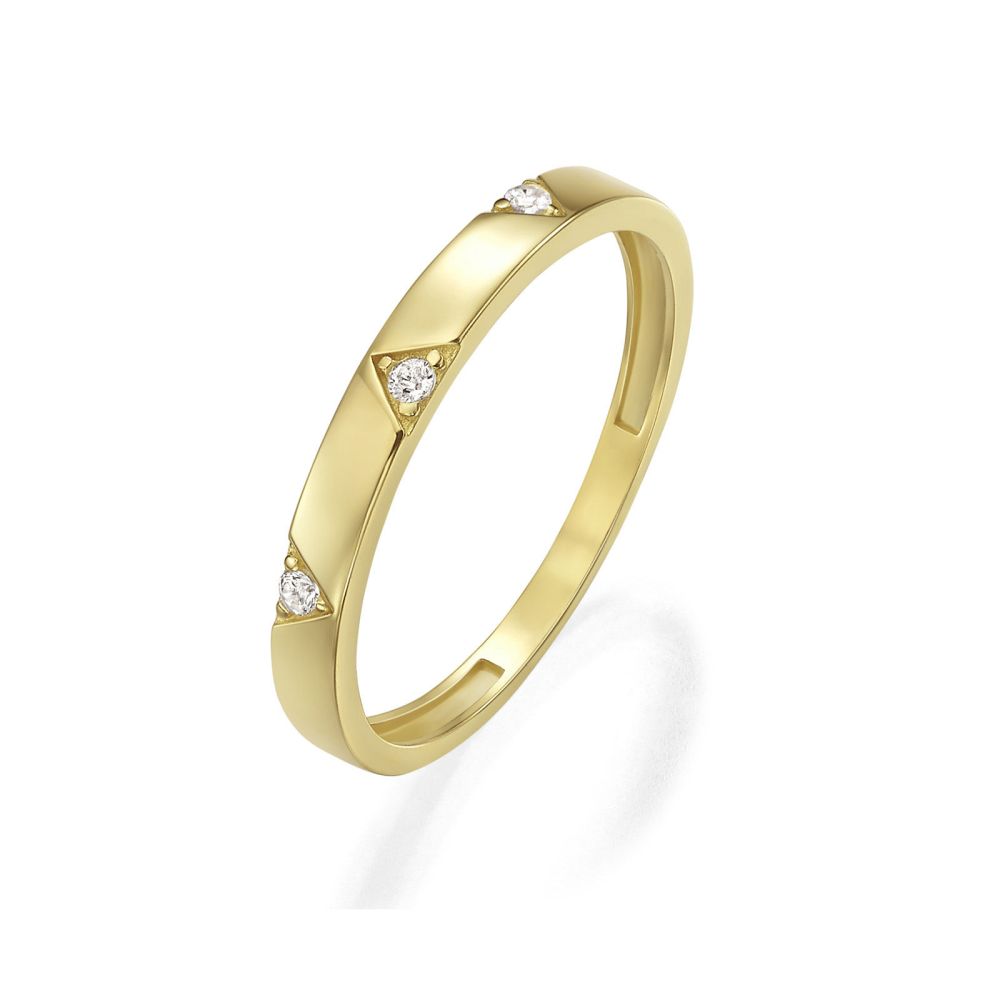 gold rings | 14K Yellow Gold Rings - Brin