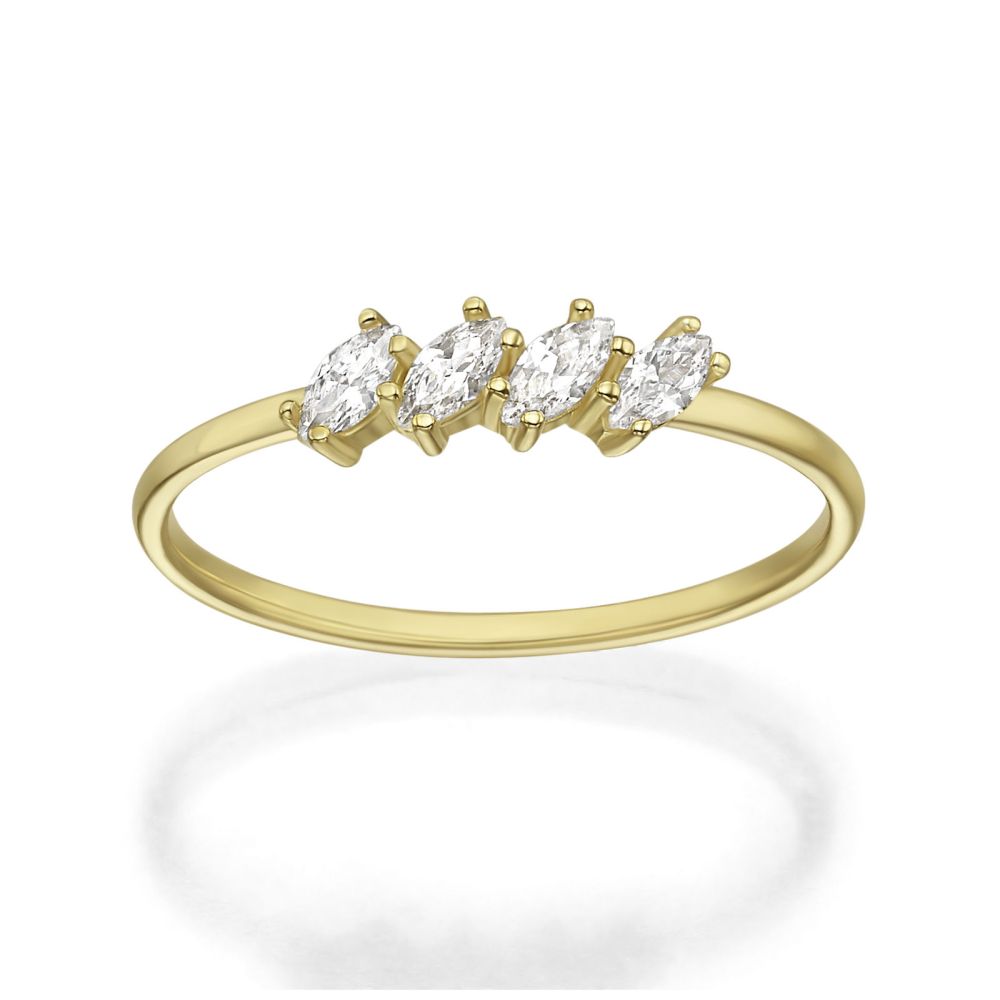 gold rings | 14K Yellow Gold Rings - Morgan