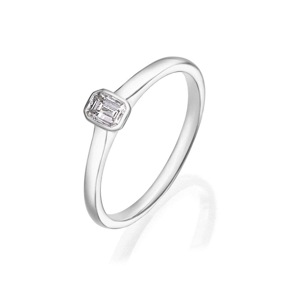 Diamond Jewelry | 14K White Gold Diamond Ring - Skyy
