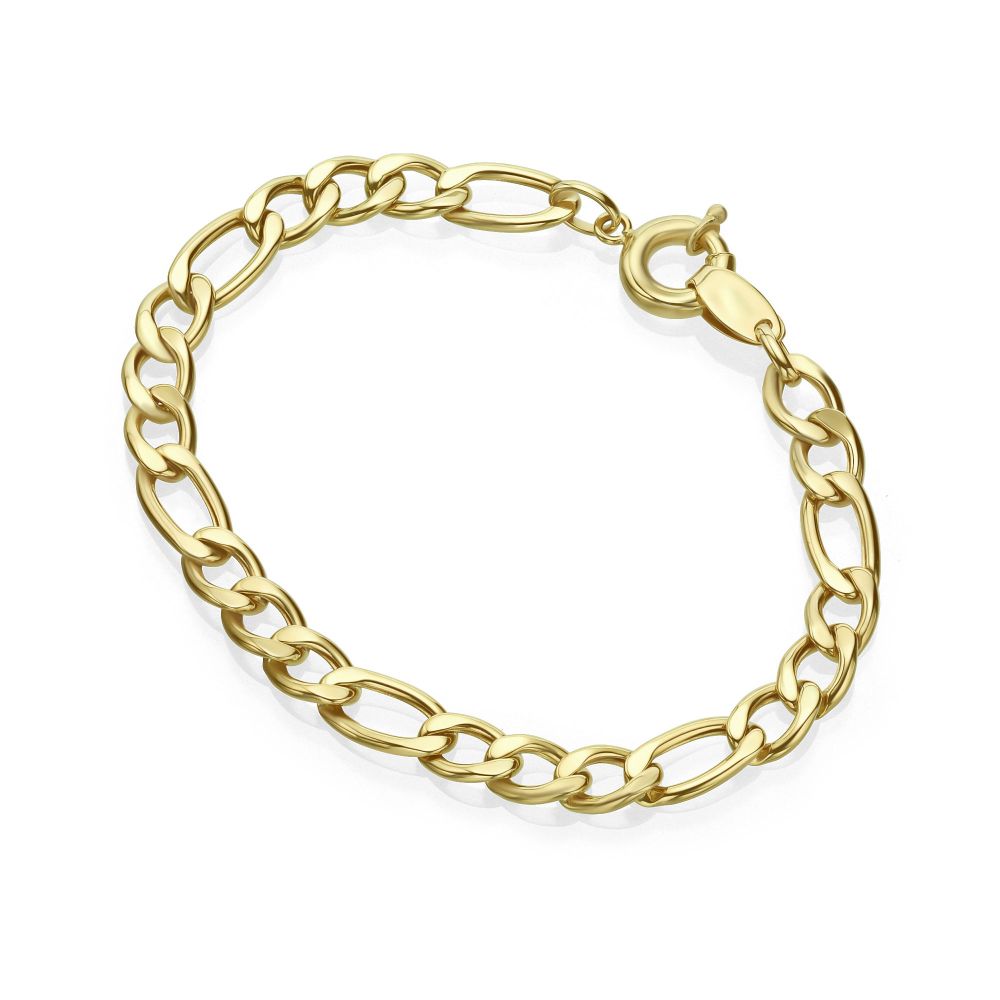 Women’s Gold Jewelry | 14K Yellow Gold Bracelet - Figaro