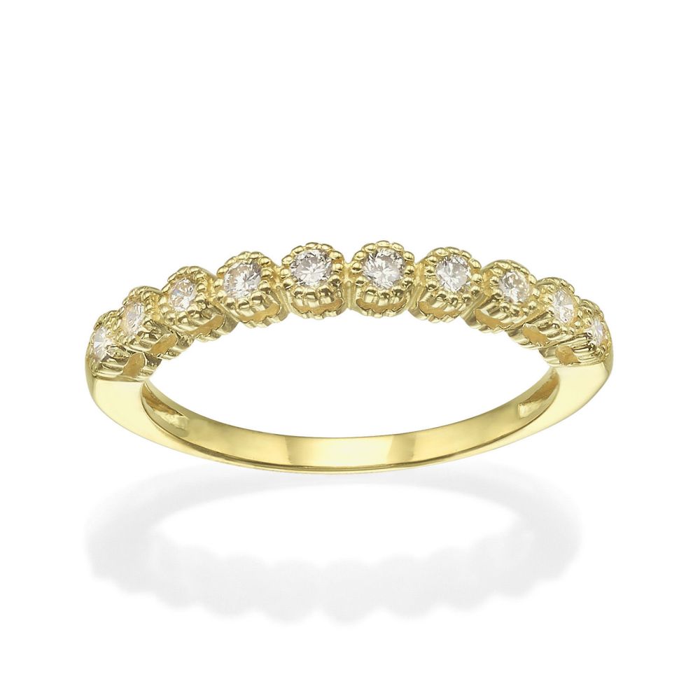 Diamond Jewelry | 14K Yellow Gold  Diamond Ring- Izabel