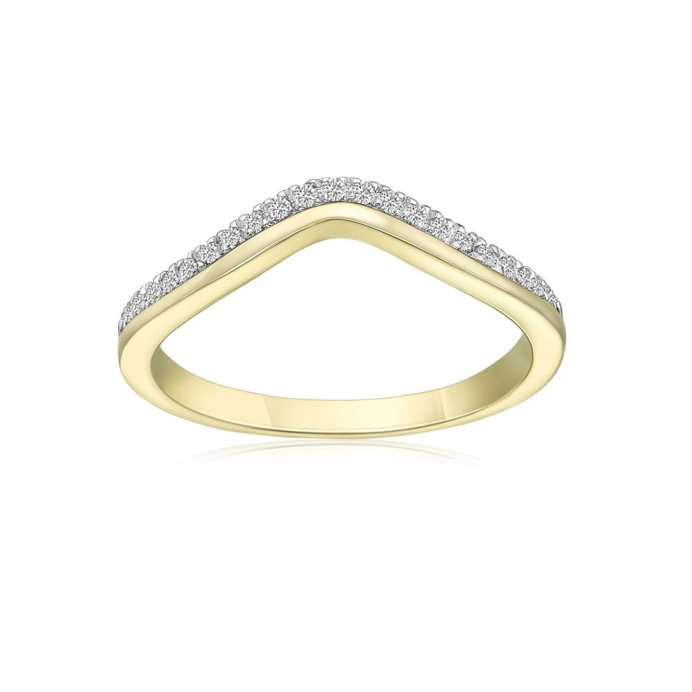 Diamond Jewelry | 14K Yellow Gold Diamond Ring - Lori