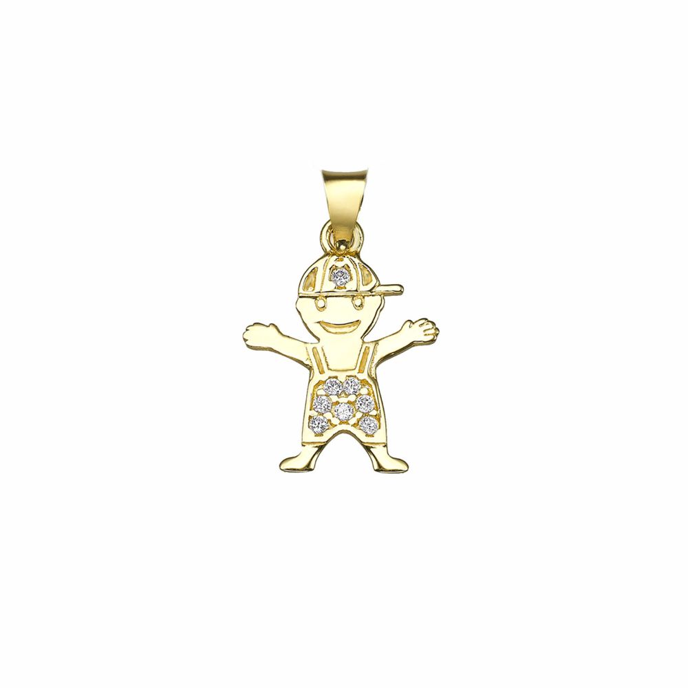 Women’s Gold Jewelry | 14k Yellow gold women's pendant  - Sweet Boy