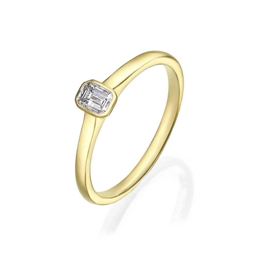 Diamond Jewelry | 14K Yellow Gold Diamond Ring - Skyy