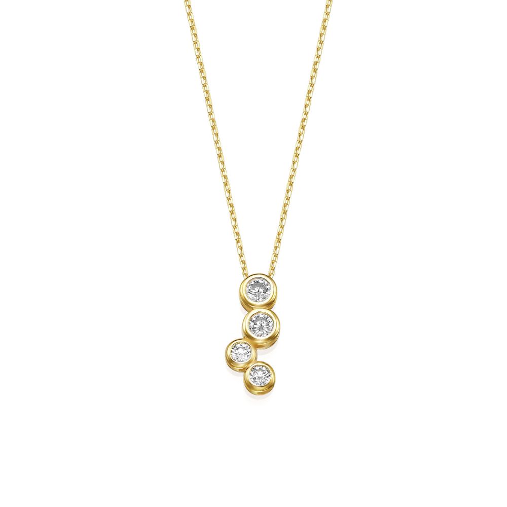 Women’s Gold Jewelry | 14k Yellow gold women's pendant  - Northern glow