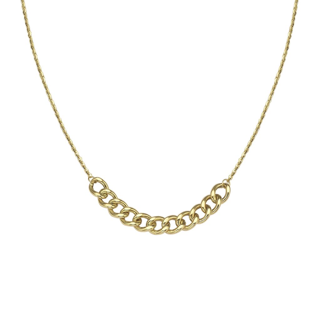 Gold Pendant | 14k Yellow gold women's pendant - Links Pendant