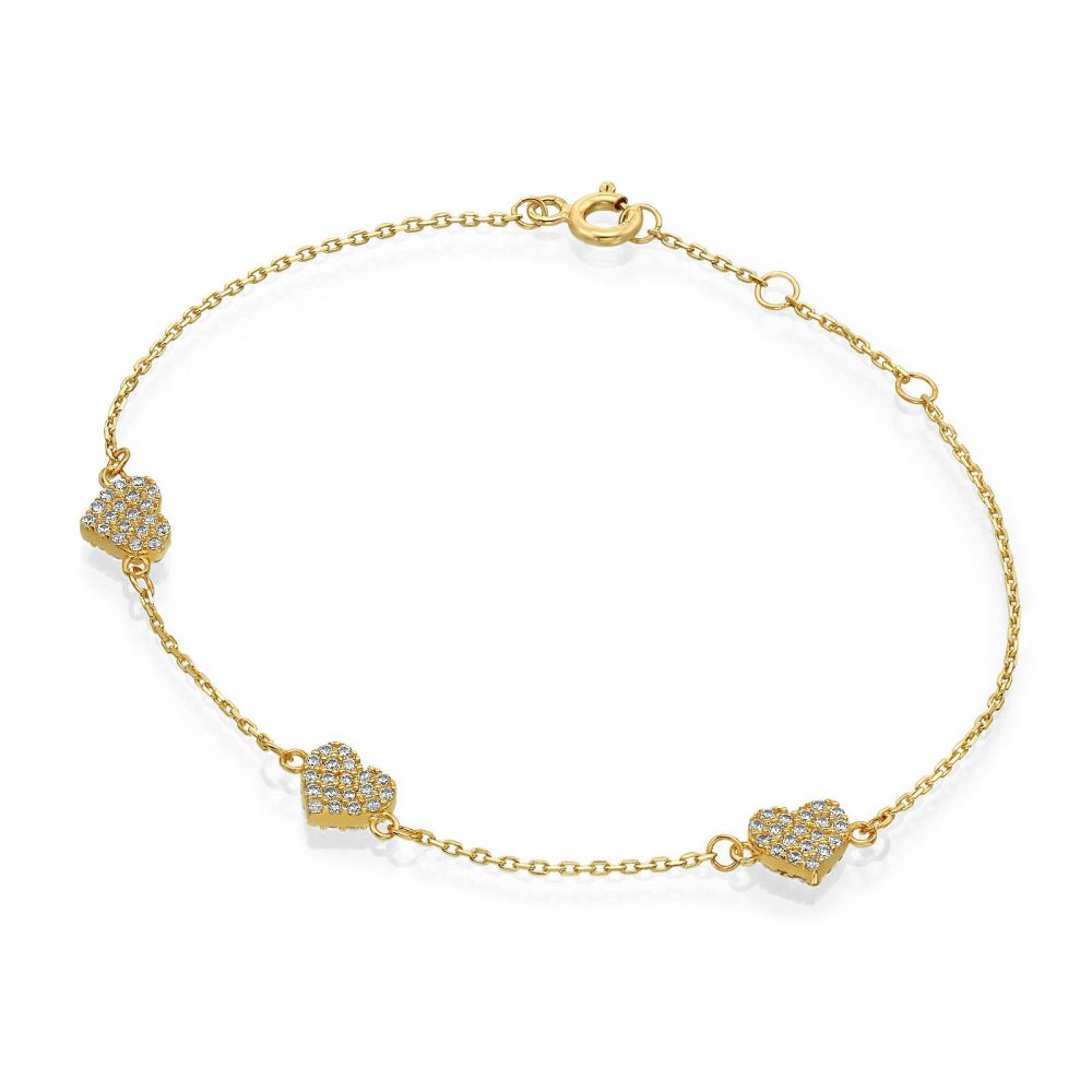 Women’s Gold Jewelry | 14K Yellow  Gold Women's Bracelets - Penelope Hearts