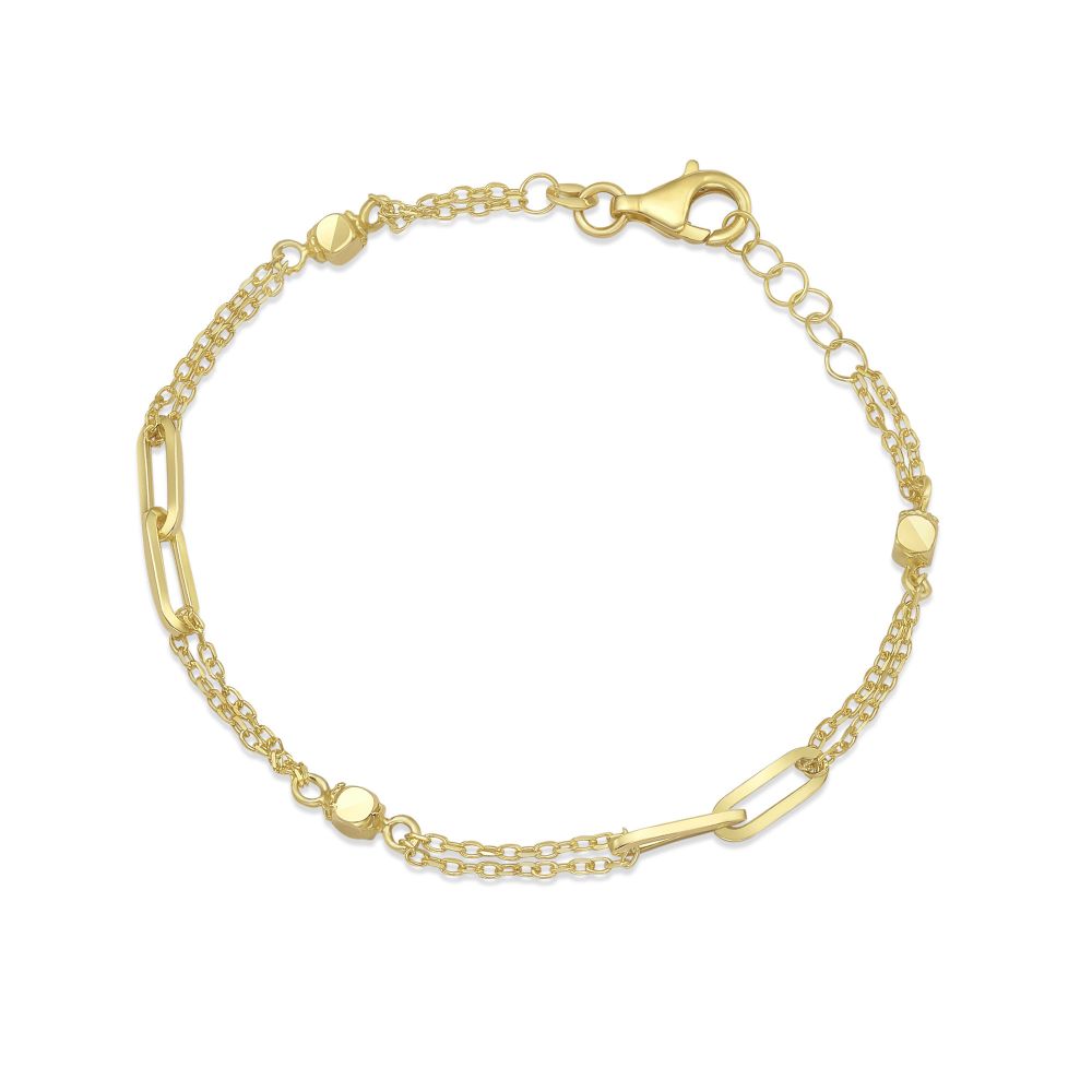 Women’s Gold Jewelry | 14K Yellow Gold Bracelet - Mikayela Clips