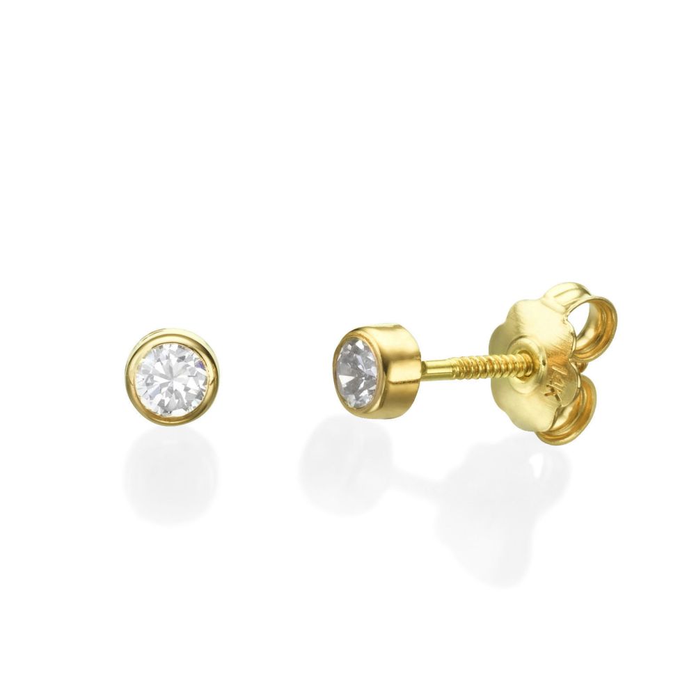 Details about   14K Yellow Gold Madi K Children's 8 MM Flower Post Stud Earrings MSRP $97 