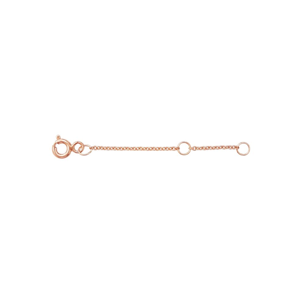 Gold Chains | 14K Rose Gold Extension Chain - 5cm (1.96 inch)