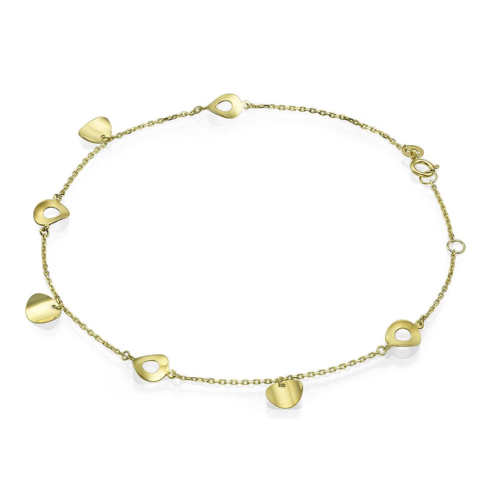 Women’s Gold Jewelry | 14K Yellow Gold Ankle Bracelet - Galaxy