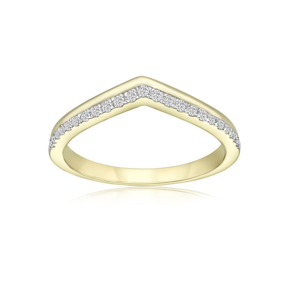 Diamond Jewelry | 14K Yellow Gold Diamond Ring - Riley