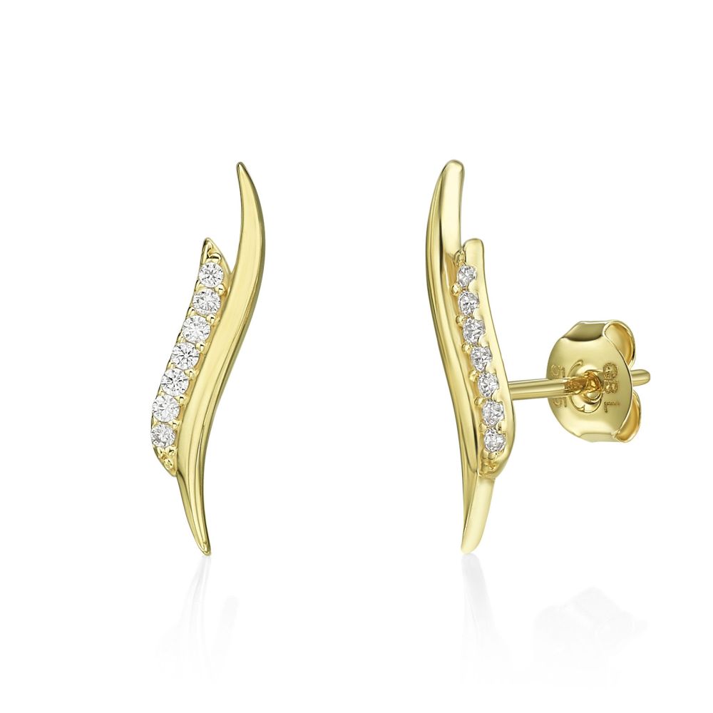 Gold Earrings | 14K Yellow Gold Women's Earrings - Seychelles