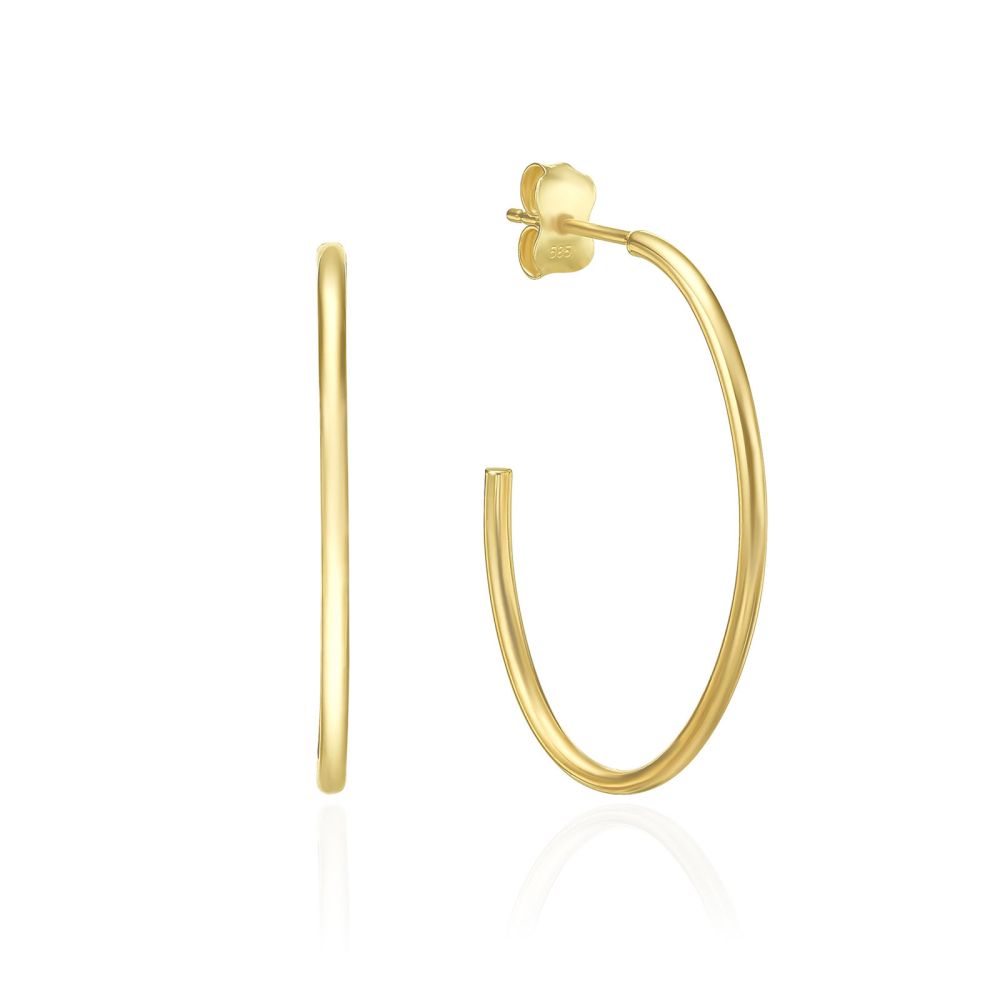 Gold Earrings | 14K Yellow Gold Women's Earrings - Rio