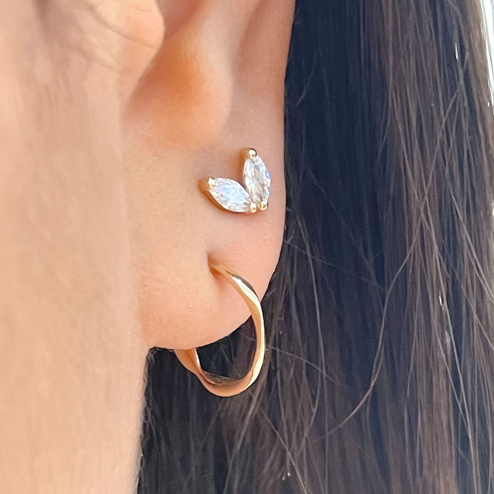 Gold Earrings | 14K Yellow Gold Earrings - Mirabelle