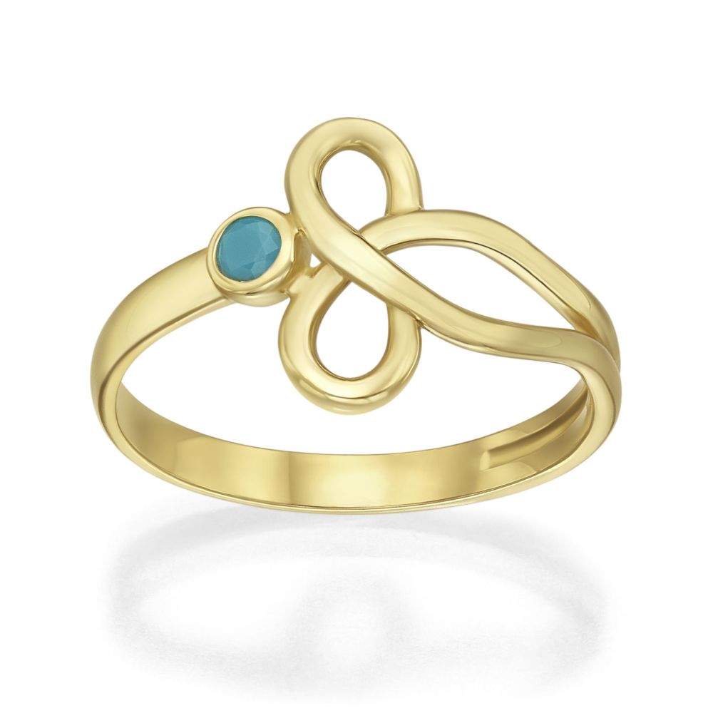 gold rings | 14K Yellow Gold Rings - Blue Gaia