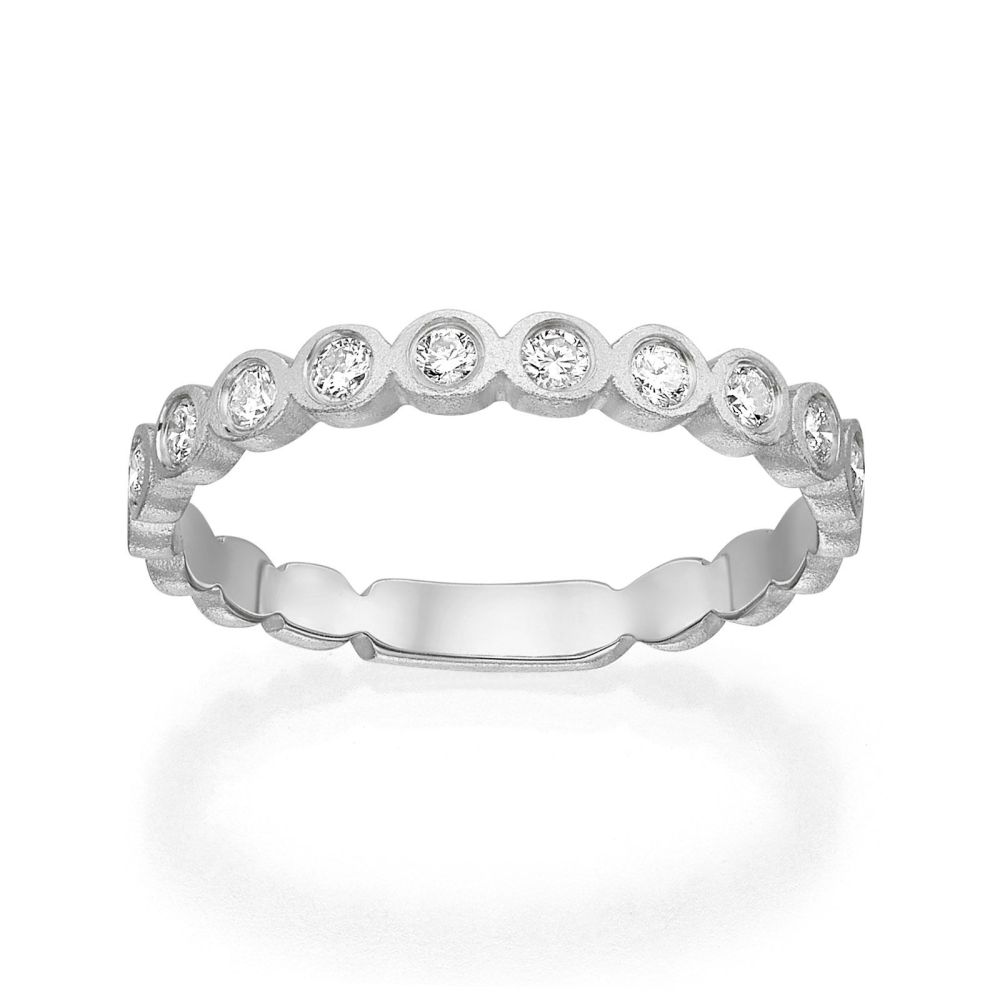 Diamond Jewelry | 14K White Gold Diamond Ring - Ashley