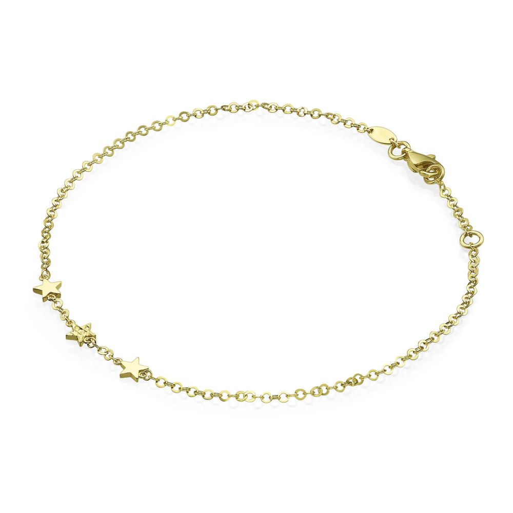 Women’s Gold Jewelry | 14K Yellow Gold Ankle Bracelet - Desert Star