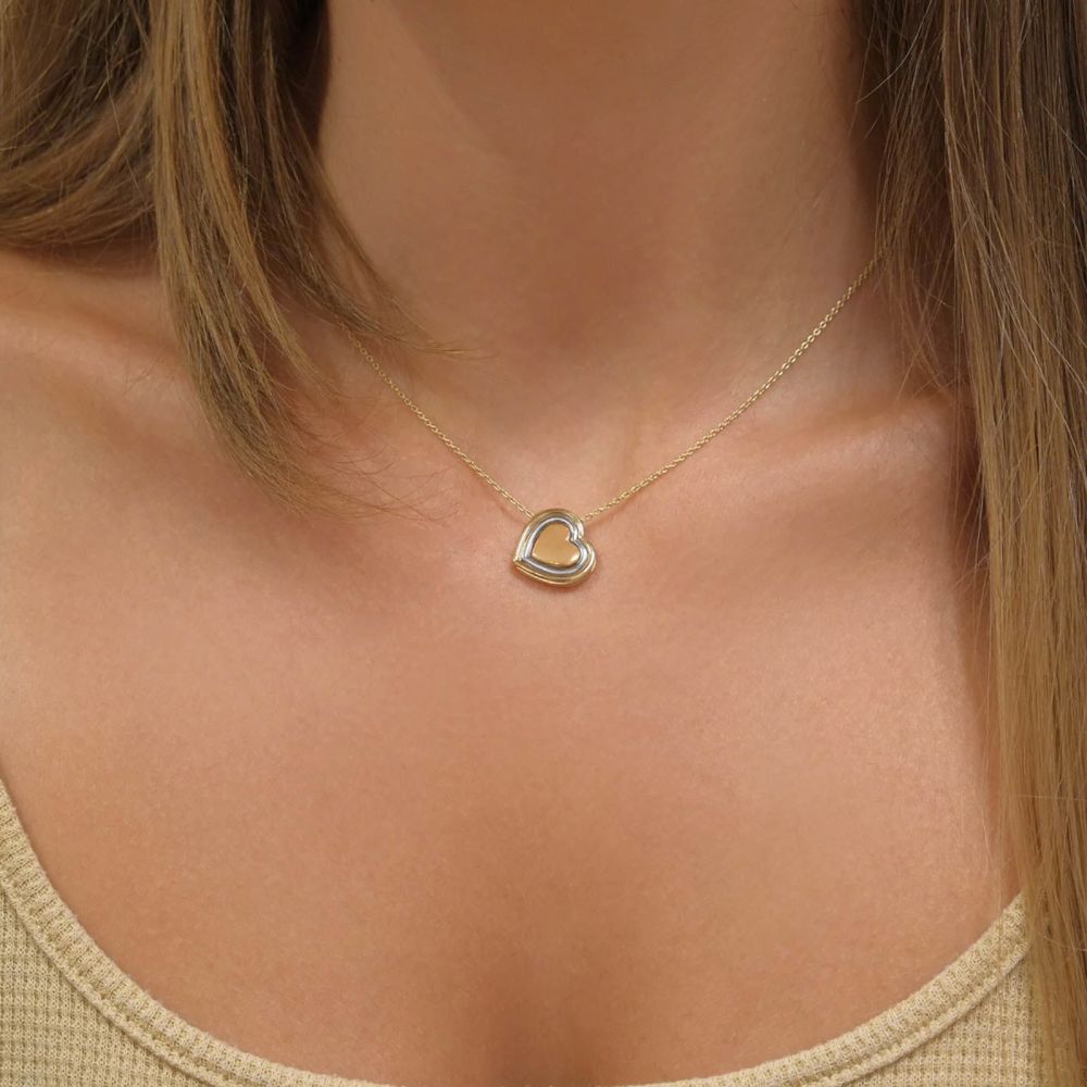 Women’s Gold Jewelry | 14k Yellow gold women's pendant  - Miranda's Heart