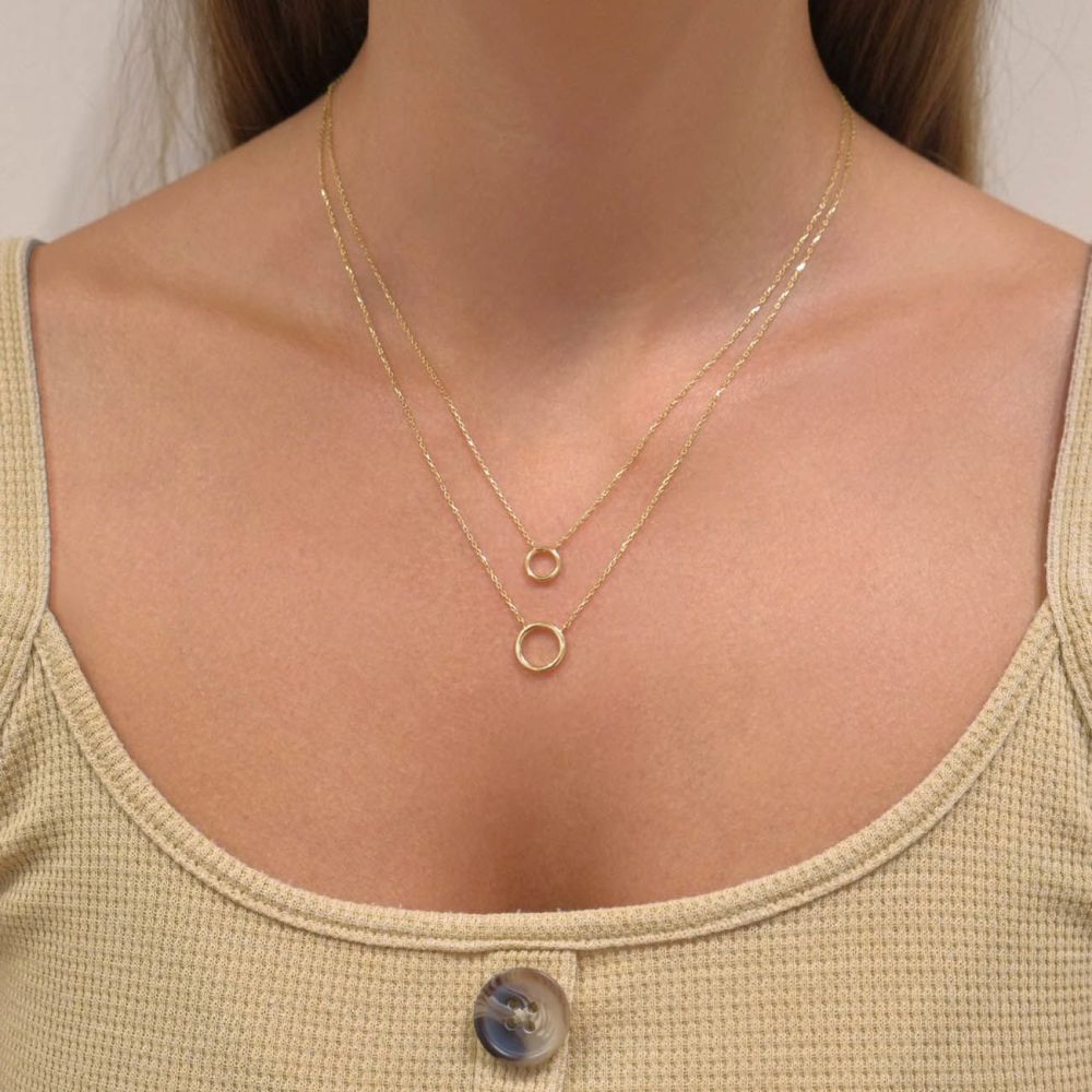 Women’s Gold Jewelry | 14k Yellow gold women's pendant  - Libby