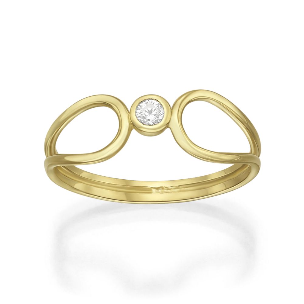 gold rings | 14K Yellow Gold Rings - Ariel