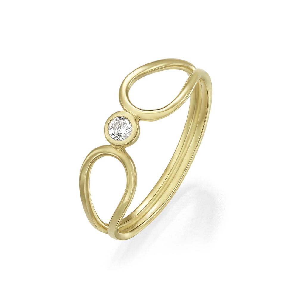 gold rings | 14K Yellow Gold Rings - Ariel