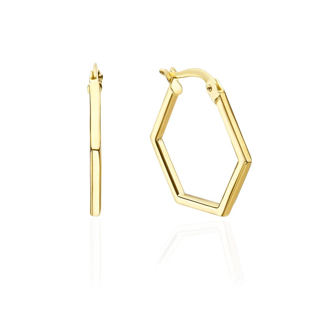 Women’s Gold Jewelry | 14K Yellow Gold Women's Earrings - Barcelona