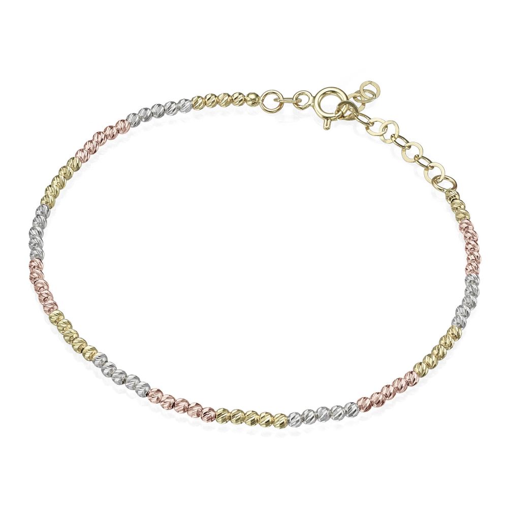Women’s Gold Jewelry | 14K Yellow White and Rose  Gold Women's Bracelets - Balls