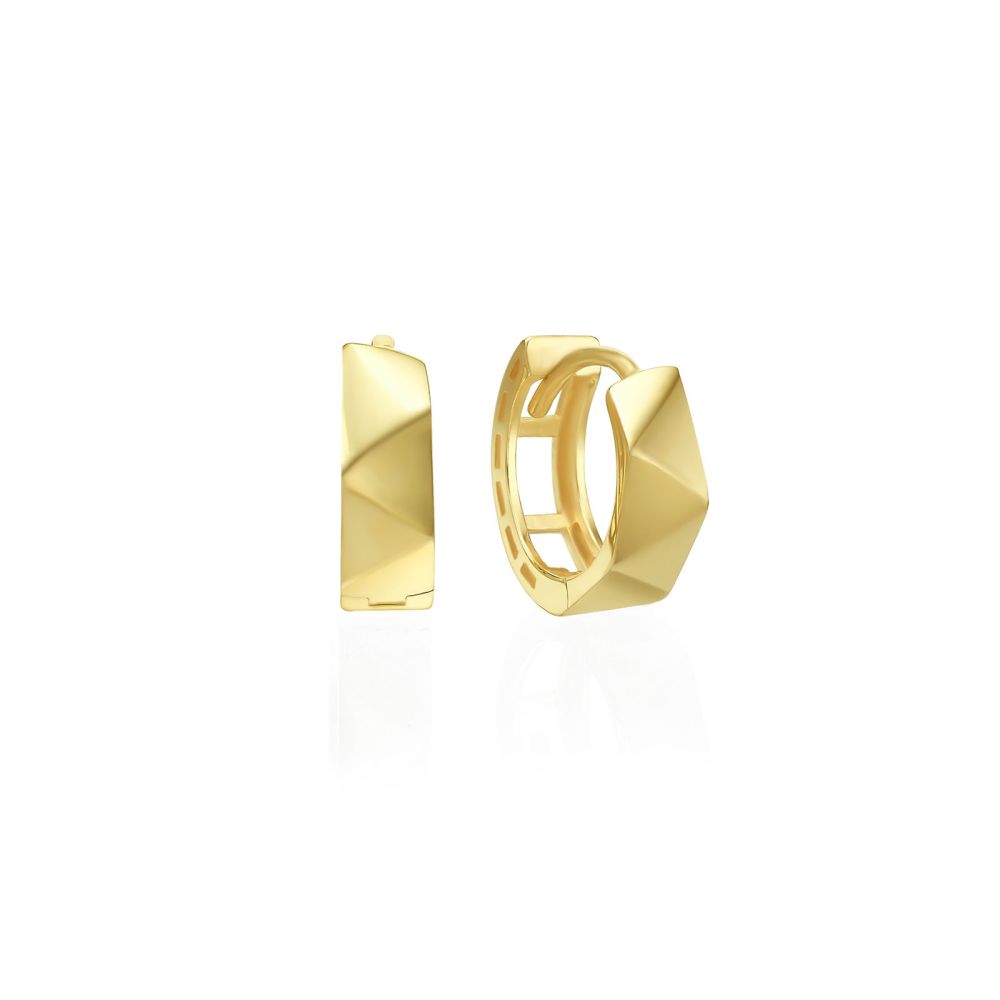 Gold Earrings | 14K Yellow Gold Women's Earrings - Paris