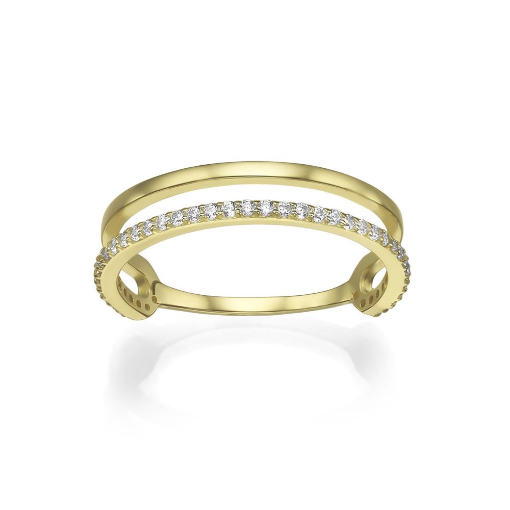 gold rings | 14K Yellow Gold Rings - Camilla