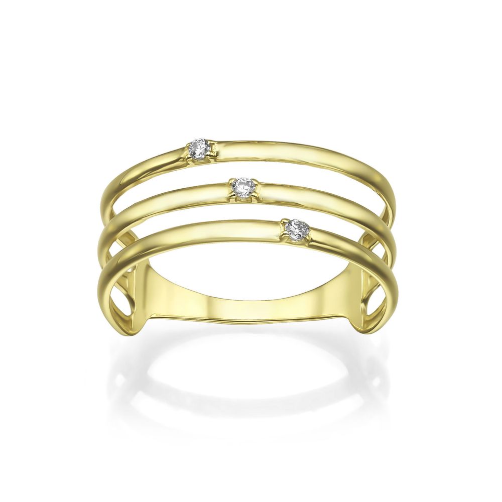 gold rings | 14K Yellow Gold Rings - Celeste