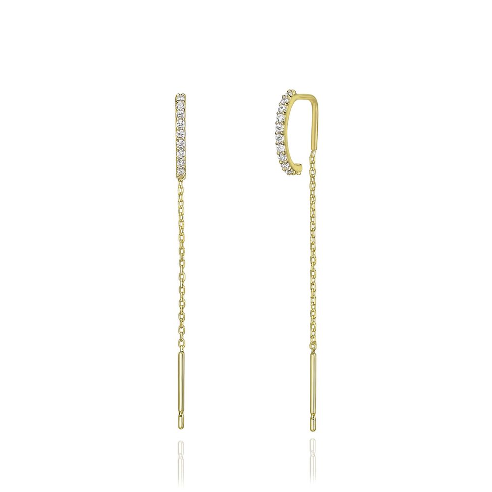 Women’s Gold Jewelry | 14K Yellow Gold Dangle Earrings - Shinig spirit