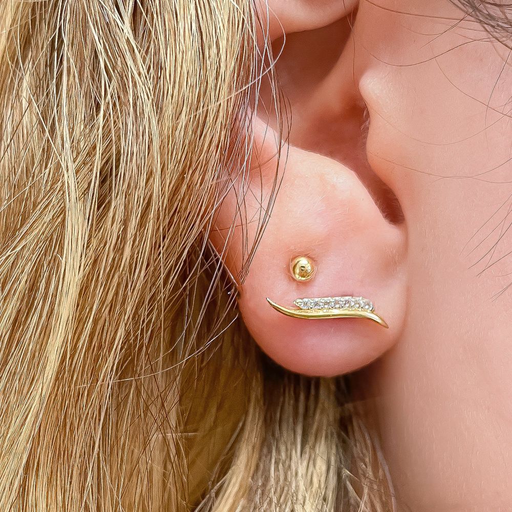 Gold Earrings | 14K Yellow Gold Women's Earrings - Seychelles