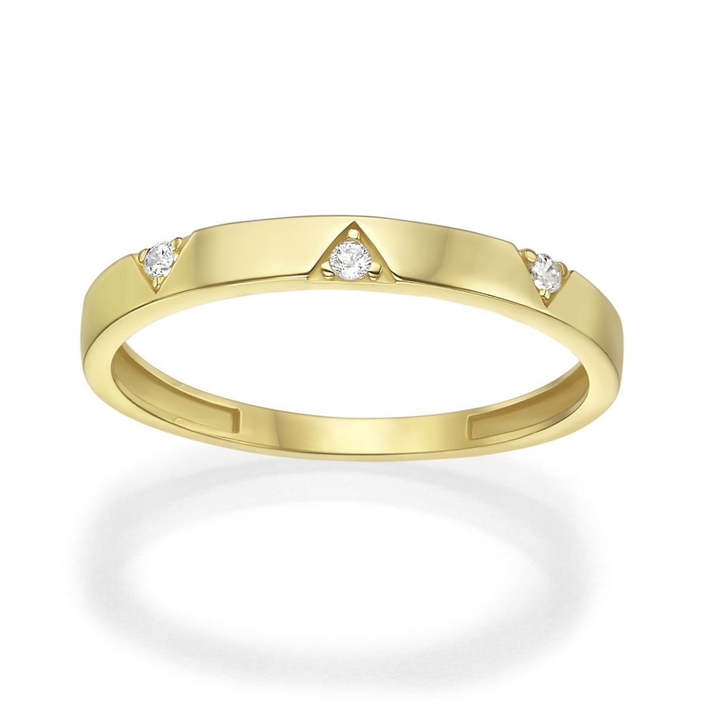 gold rings | 14K Yellow Gold Rings - Brin