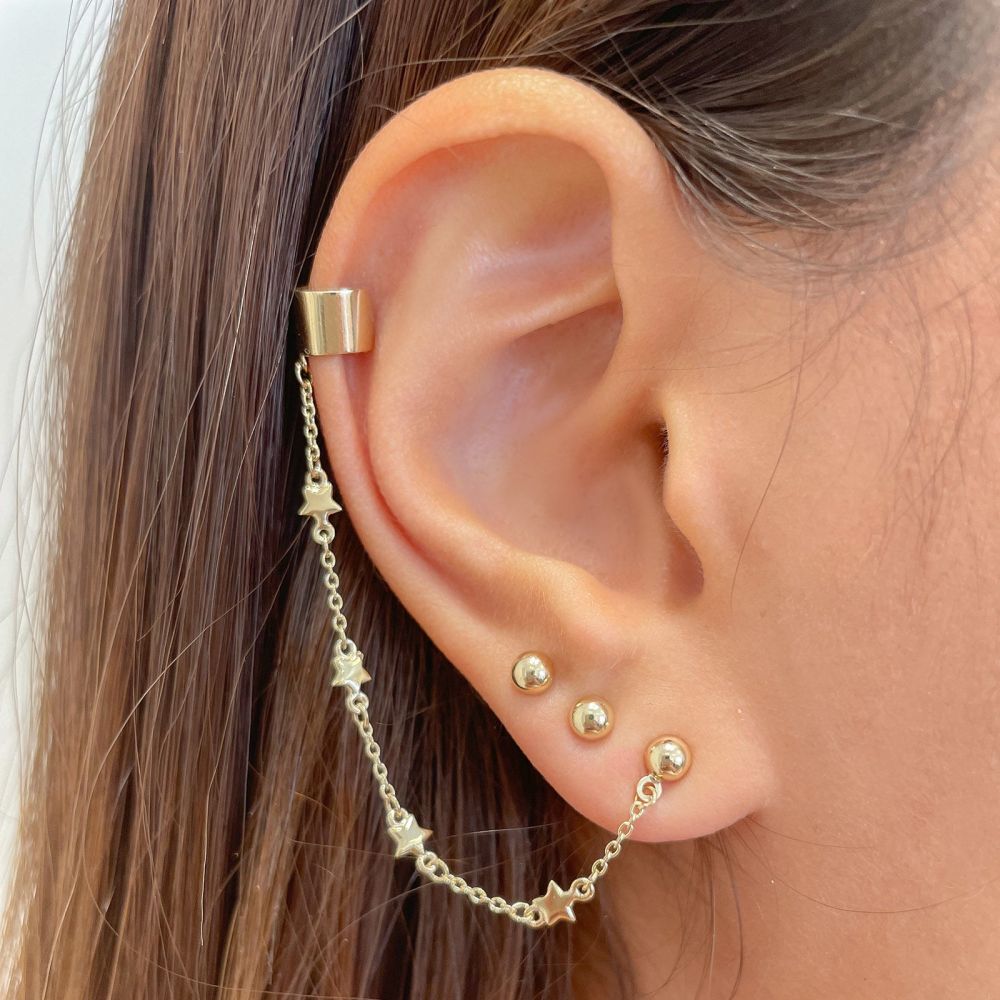 Women’s Gold Jewelry | 14K White Gold Women's Earrings - Falling Stars