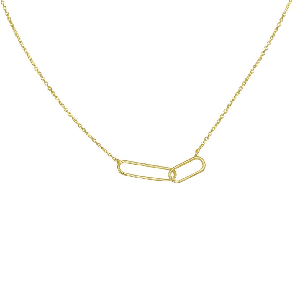 Gold Pendant | 14k Yellow gold women's pendant - Two clasps