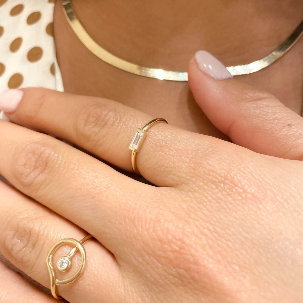 gold rings | 14K Yellow Gold Rings - Bright Lexi