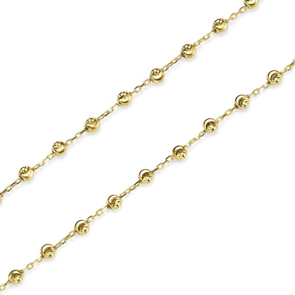 Gold Pendant | 14k Yellow gold women's pendant - Lucille 