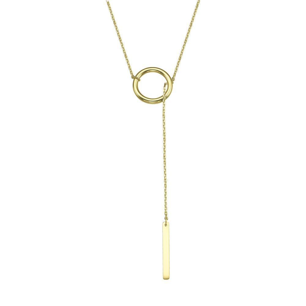 Women’s Gold Jewelry | 14k Yellow gold women's pendant  - Sabina