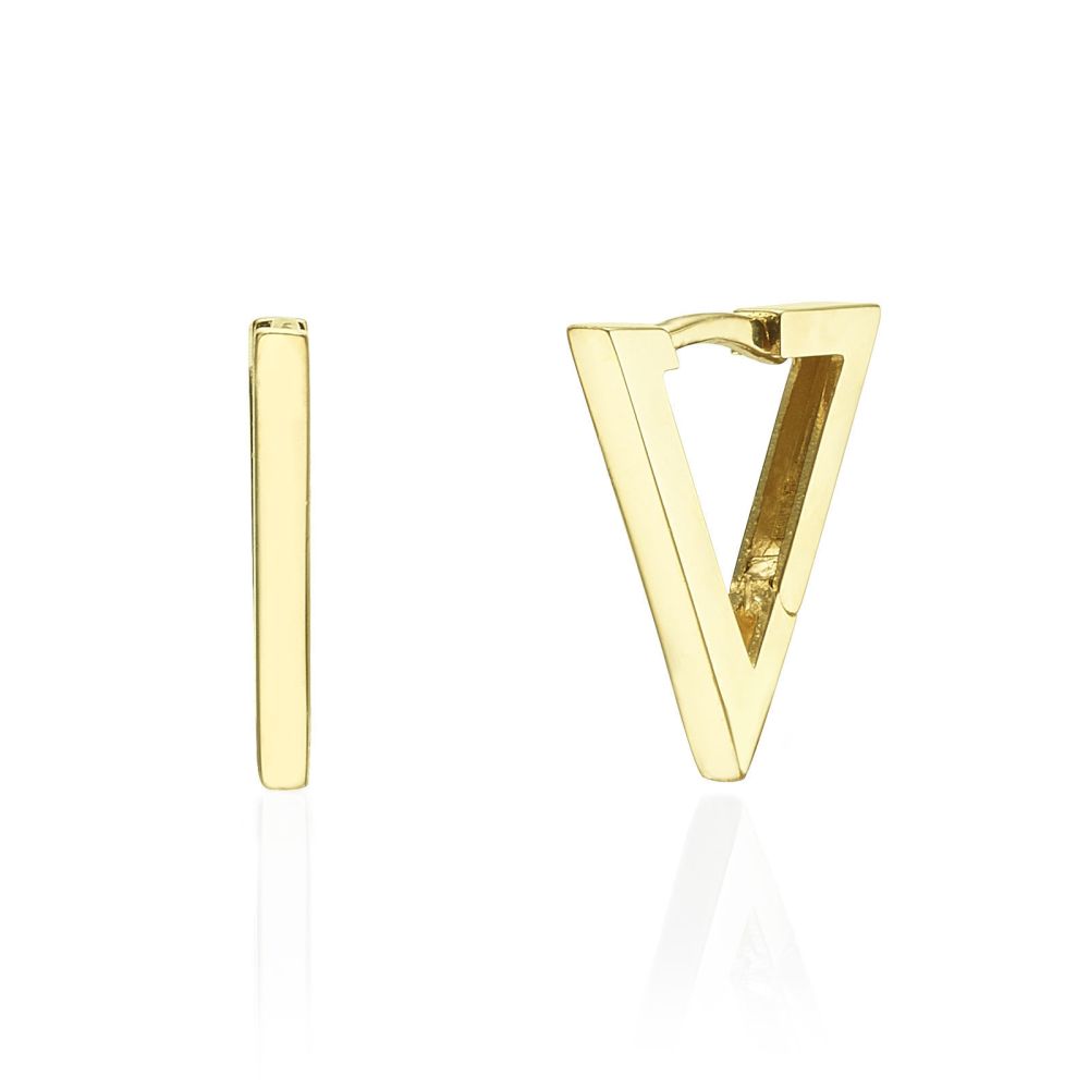 Women’s Gold Jewelry | 14K Yellow Gold Women's Earrings - Golden Triangle