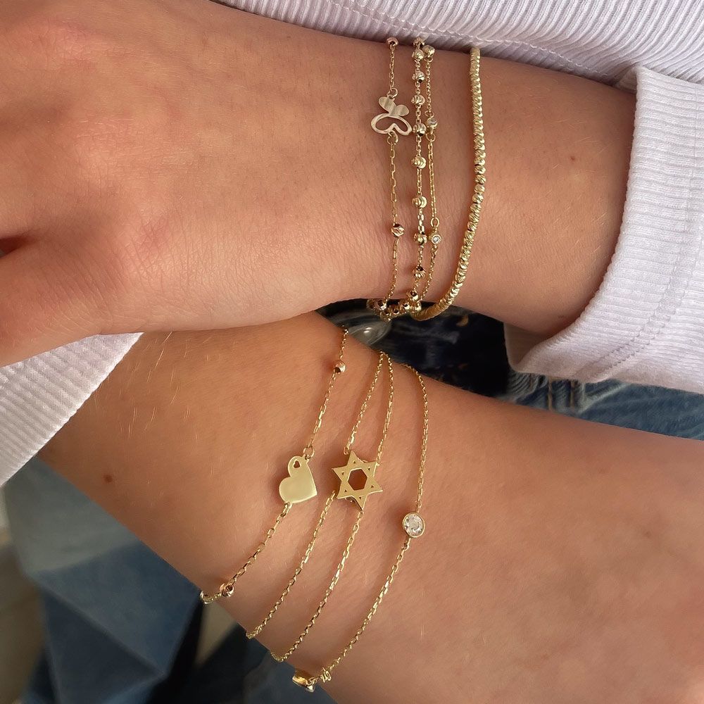 Women’s Gold Jewelry | 14K Yellow Gold Women's Bracelets - Dominic