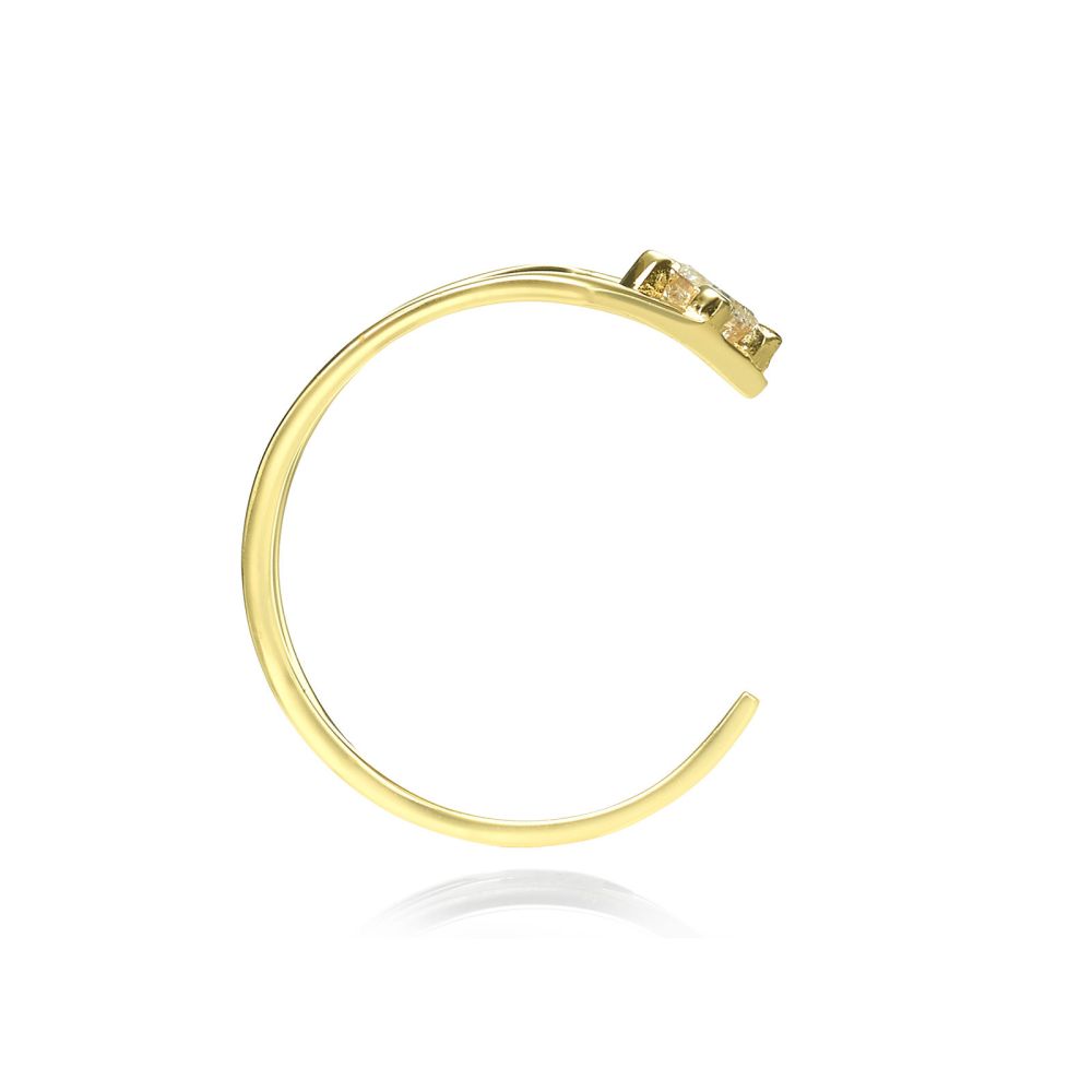 Diamond Jewelry | Diamond Ring in 14K Yellow Gold - Halley